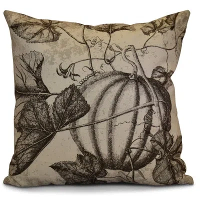 E By Design Flipping For Fall Antique Pumpkin Floral Euro Pillow