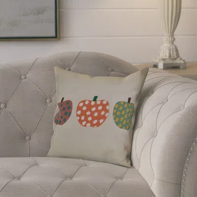 E By Design Flipping For Fall Little Pumpkins Outdoor Square Pillow Cover & Insert In Orange