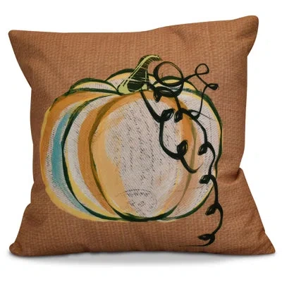 E By Design Flipping For Fall Outdoor Pillow Cover & Insert In Rust