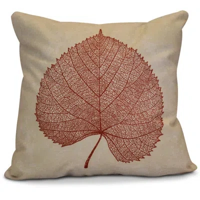 E By Design Flipping For Fall Outdoor Square Pillow Cover And Insert In Dark Rust