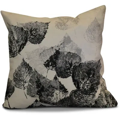 E By Design Flipping For Fall Square Pillow Cover And Insert In Black