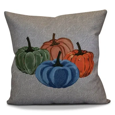 E By Design Flipping For Fall Square Pillow Cover & Insert In Gray