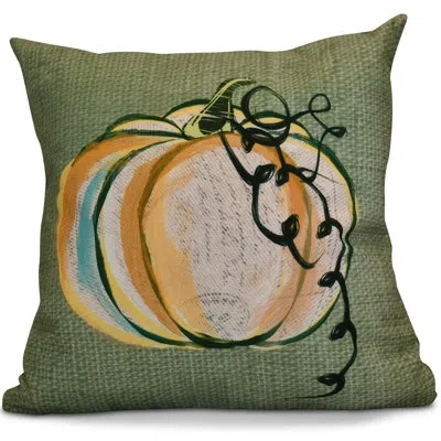 E By Design Flipping For Fall Square Pillow Cover And Insert In Green