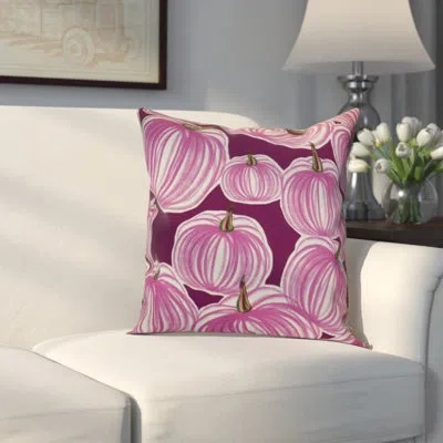 E By Design Flipping For Fall Square Pillow Cover & Insert In Purple