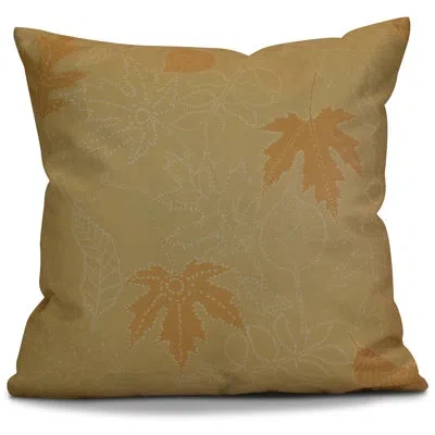 E By Design Flipping For Fall Square Pillow Cover & Insert In Yellow