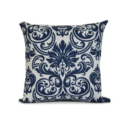 E By Design Floral Frolic Outdoor Square Pillow Cover & Insert In Blue