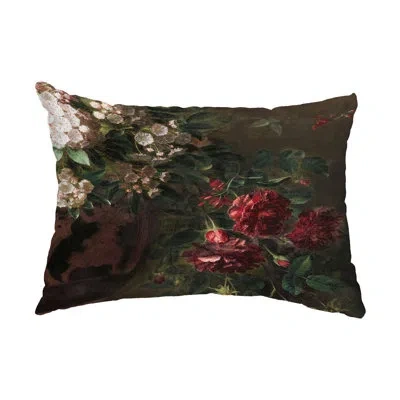 E By Design Floral Indoor/outdoor Lumbar Pillow