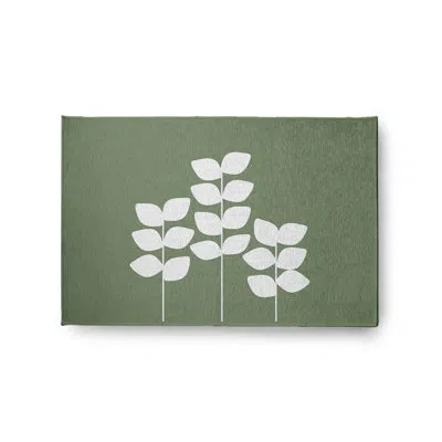 E By Design Floral Machine Woven Chenille Area Rug In Gray