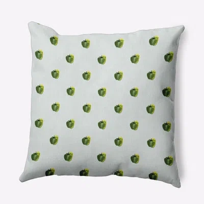 E By Design Floral Polyester Indoor/outdoor Throw Pillow In White