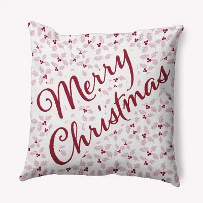 E By Design Floral Polyester Throw Pillow In Pink;pink
