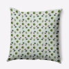 E By Design Floral Polyester Throw Pillow In White