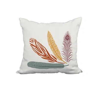 E By Design Floral Print Square Pillow Cover & Insert