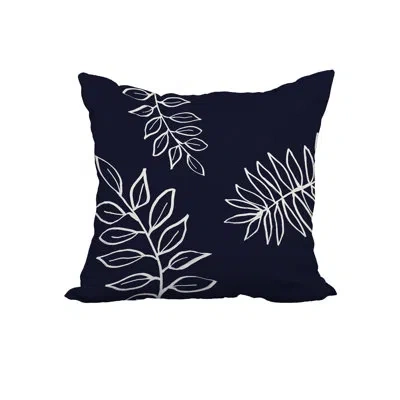 E By Design Floral Square Pillow Cover & Insert In Blue