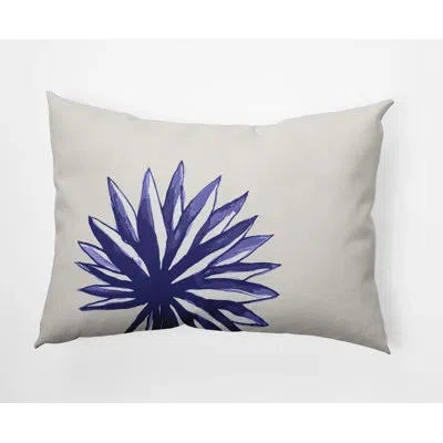 E By Design Flower Indoor/outdoor Lumbar Throw Pillow