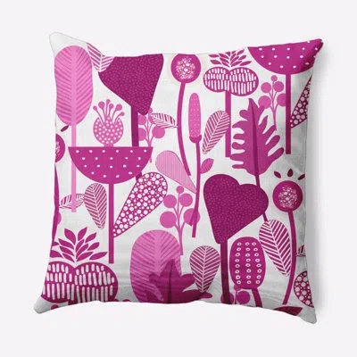 E By Design Forest Decorative Throw Pillow In Orchid