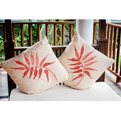 E By Design Frond Indoor/outdoor Throw Pillow