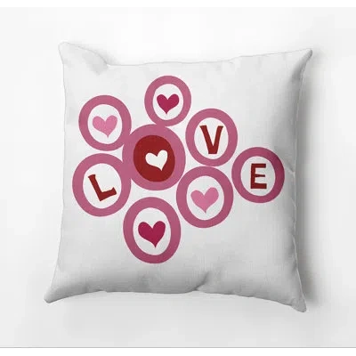 E By Design Funky Junky Love In The Square Pillow Cover & Insert