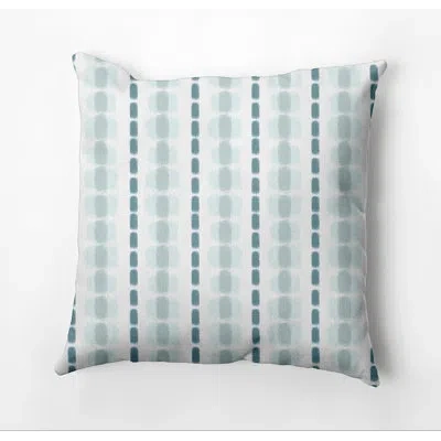 E By Design Funky Junky Outdoor Square Pillow Cover &insert In Teal