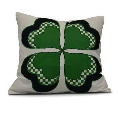 E By Design Funky Junky Square Pillow In Green