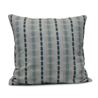 E By Design Funky Junky Watercolor Square Throw Pillow In Teal