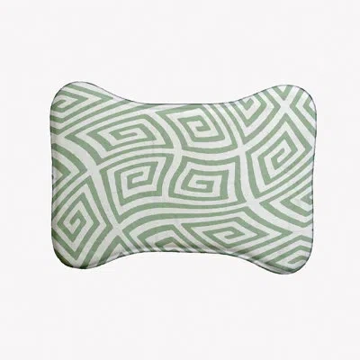 E By Design Geometric Bone Shape Pet Feeding Placemat In Green
