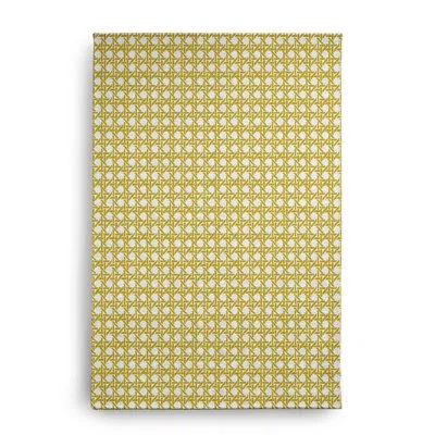E By Design Geometric Machine Woven Chenille Area Rug In Yellow