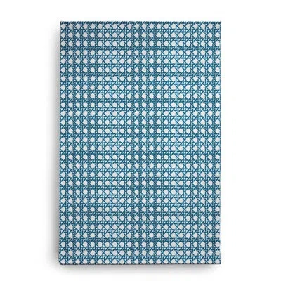 E By Design Geometric Machine Woven Chenille Indoor / Outdoor Area Rug In Blue