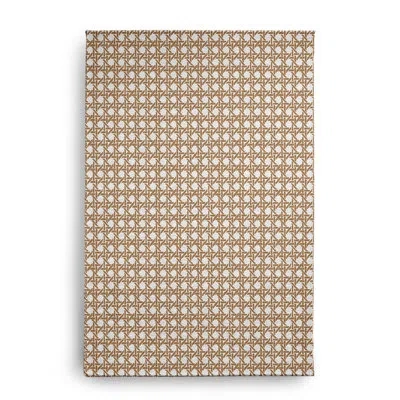 E By Design Geometric Machine Woven Chenille Indoor / Outdoor Area Rug In Brown