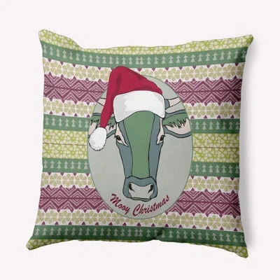 E By Design Geometric Polyester Indoor/outdoor Throw Pillow In Grey;grey
