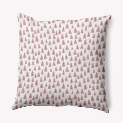 E By Design Geometric Polyester Indoor/outdoor Throw Pillow In Pink