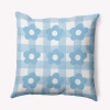 E By Design Geometric Polyester Throw Pillow In Blue