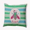 E By Design Geometric Polyester Throw Pillow In Green