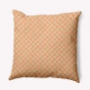 E By Design Geometric Polyester Throw Pillow In Orange