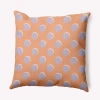 E By Design Geometric Polyester Throw Pillow In Orange