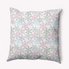 E By Design Geometric Polyester Throw Pillow In Pink