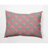 E By Design Geometric Polyester Throw Pillow In Pink