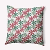 E By Design Geometric Polyester Throw Pillow In Red;red