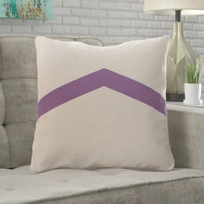 E By Design Geometric Square Pillow Cover & Insert In Light Aqua