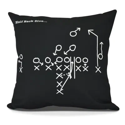 E By Design Goals, Gourds, And Gatherings Square Pillow Cover And Insert In Black