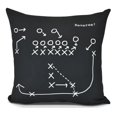 E By Design Goals, Gourds, And Gatherings Square Pillow Cover & Insert In Black