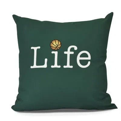 E By Design Goals, Gourds, And Gatherings Square Pillow Cover & Insert In Green
