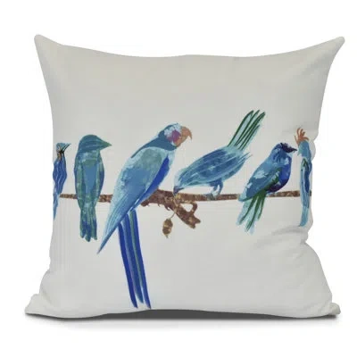 E By Design Goals, Gourds, And Gatherings Square Pillow Cover & Insert In Royal Blue