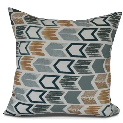 E By Design Goals, Gourds, And Gatherings Square Pillow Cover And Insert In Teal