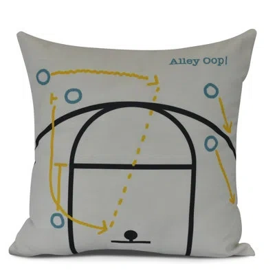 E By Design Goals, Gourds, And Gatherings Square Pillow Cover & Insert In White