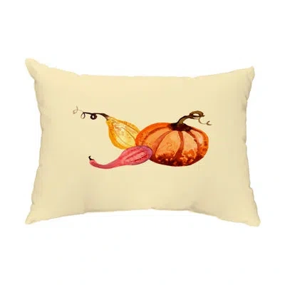 E By Design Gourd Pile Outdoor Rectangular Pillow Cover & Insert In Yellow