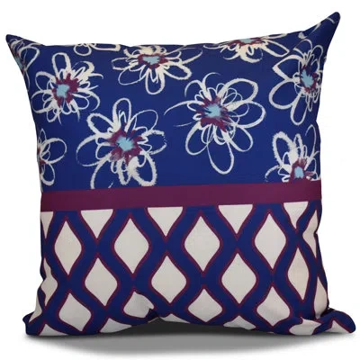 E By Design Hanukkah 2016 Decorative Holiday Square Pillow Cover & Insert In Purple