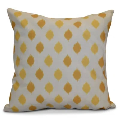 E By Design Hanukkah 2016 Decorative Square Pillow Cover & Insert In Yellow