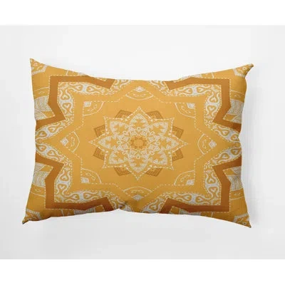 E By Design Happy Hippy Polyester Lumbar Rectangular Indoor/outdoor Pillow Cover & Insert