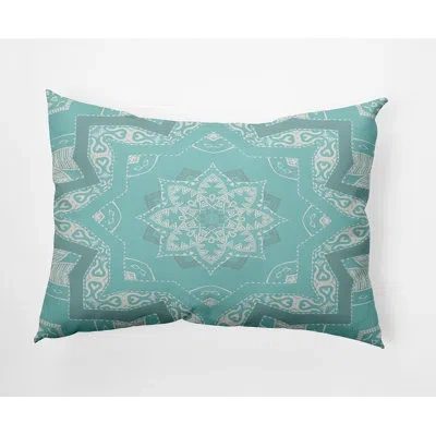 E By Design Happy Hippy Polyester Lumbar Rectangular Indoor/outdoor Pillow Cover & Insert