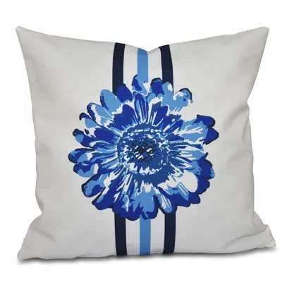 E By Design Happy Hippy Square Pillow Cover & Insert In Blue